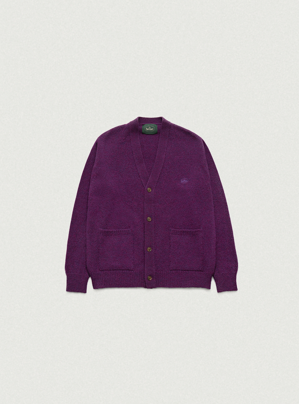 Purple Shaggy Dog Knit Cardigan