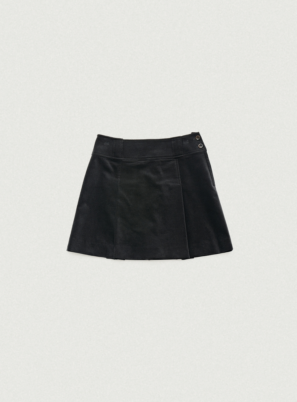 Black Glady Velvet Mini Skirt