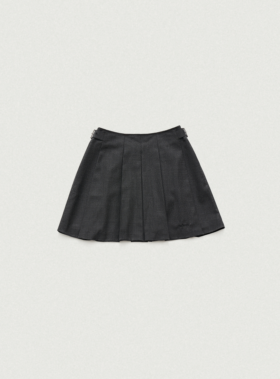 Noise Check Pleated Skirt
